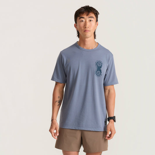 Men|Run / Active Mathis Active Short Sleeve Tee in Neptune