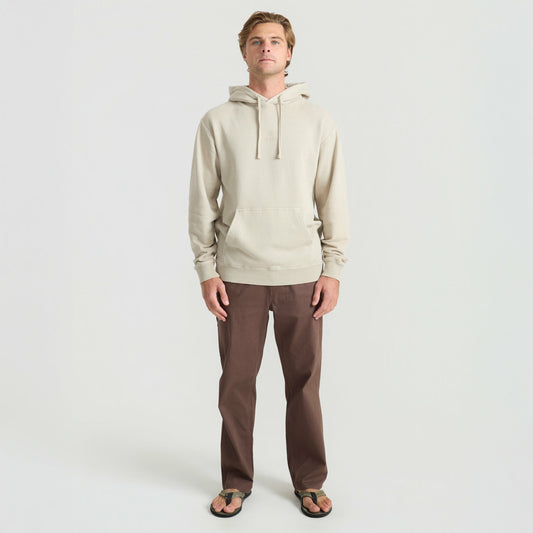 Men Safe Camp Embroidery Fleece in Fossil