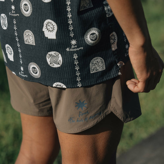 Men|Run / Active Alta 5" Shorts in Faded Brown