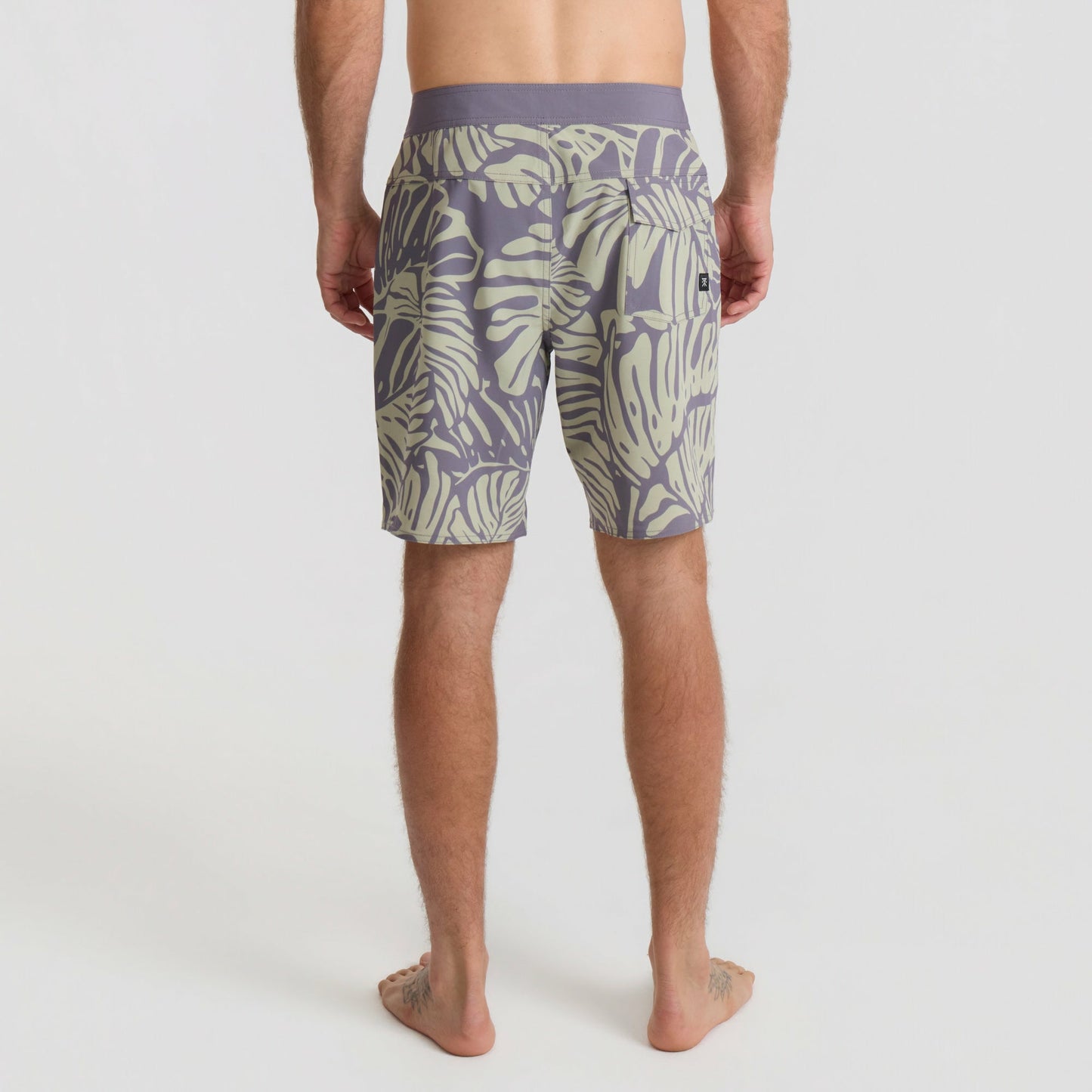 Men Passage Boardshorts in Slate Green Stripe