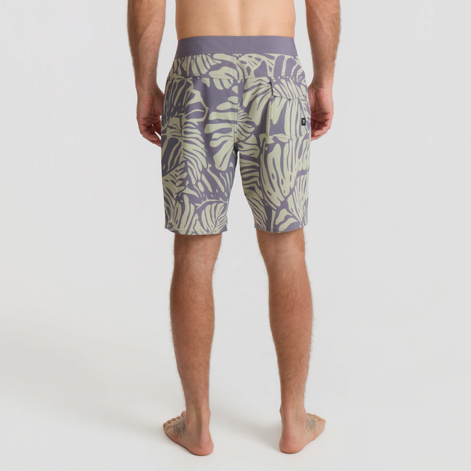 Men Passage Boardshorts in Slate Green Stripe
