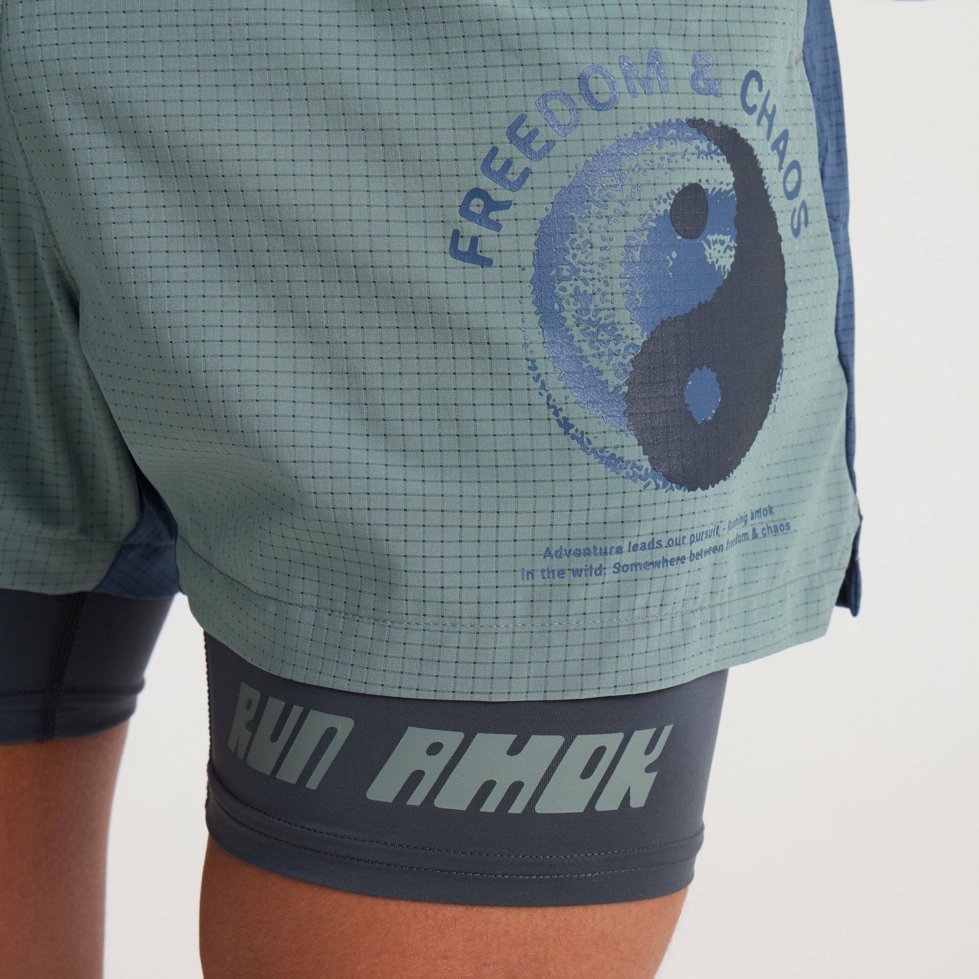 Men|Run / Active Bommer 3.5" Shorts in Slate Green